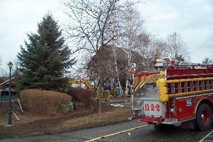 March 24, 2006 Mutual aid to Brewster | Structure Fire | Fieldstone Pond | Pictures Copyright © 2006 Photos:  Frank Becerra Jr. / The Journal News, County Car 2 (Ron Davies), and John Marshall.